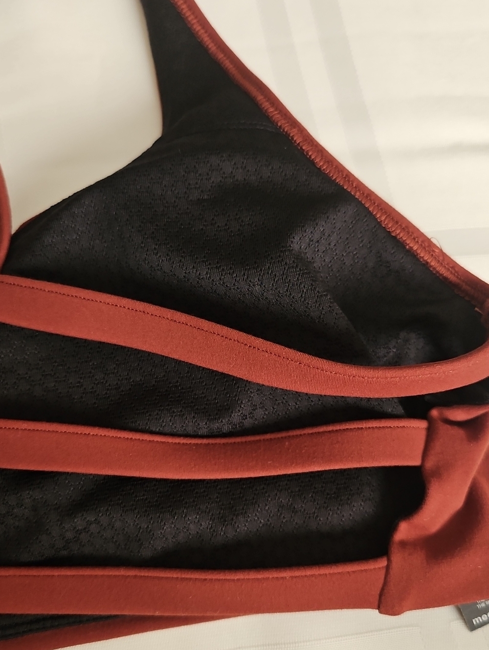 Vuori Rust Red Leggings with Matching Sports Bra - Legging-L, Sports Bra-M - Picture 7 of 8